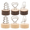 thumbnail image 3 of Place Card Holder Wooden: 20PCS Mini Photo Note Clip Holder Wire Picture Holder, 3 of 10