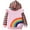 Rainbow, variant on Kids Rainbow Sweatshirt Ruffle Sleeve Hoodies for Girls Cotton Toddler Hoodie Casual Fall Winter Clothes Crewneck Pullover Tops 7T