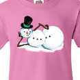 thumbnail image 4 of Inktastic Sassy Snowman in Top Hat Youth T-Shirt, 4 of 5