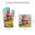 thumbnail image 2 of Cartoon Birthday Cake Insulated Gloves And Pot Mats (four Piece Set), 2 of 6