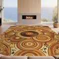 thumbnail image 2 of Design&I 9'x12' Washable Area Rug Giant Skid-Resistant Record Vinyl Musical Theme Circular Balanced Tone Music Cd Disc for Great Room, Large Living, 2 of 7