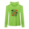 thumbnail image 4 of Pompotops Blouse Décontractée Imprimée Sexy à Manches Longues Col en V Épaules Dénudées T-Shirt, 4 of 4