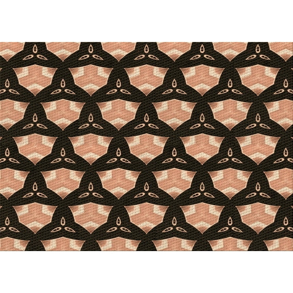 Ahgly Company Machine Washable Indoor Rectangle Transitional Brown Sand Brown Area Rugs, 3' x 5'
