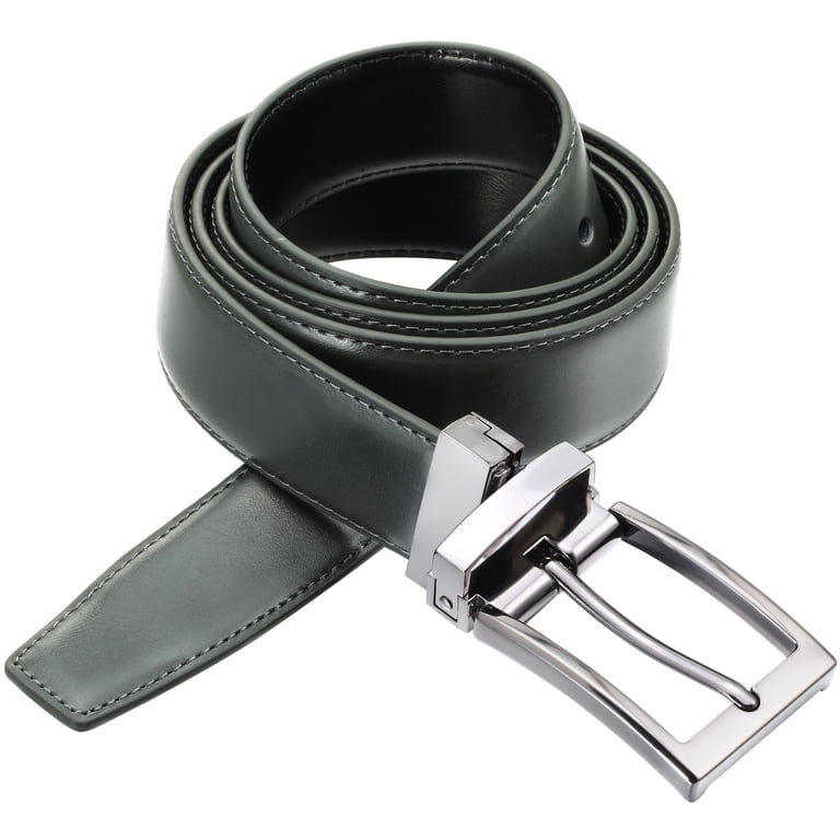 Marino Reversible Leather Belt For Men - Classic Dress Belt 