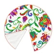 thumbnail image 3 of Salouo Paisley Christmas Tree Skirt 36" Farmhouse Christmas Decorations Snowman Xmas Tree Skirt Tree Mat for Holiday Party Decor, 3 of 8