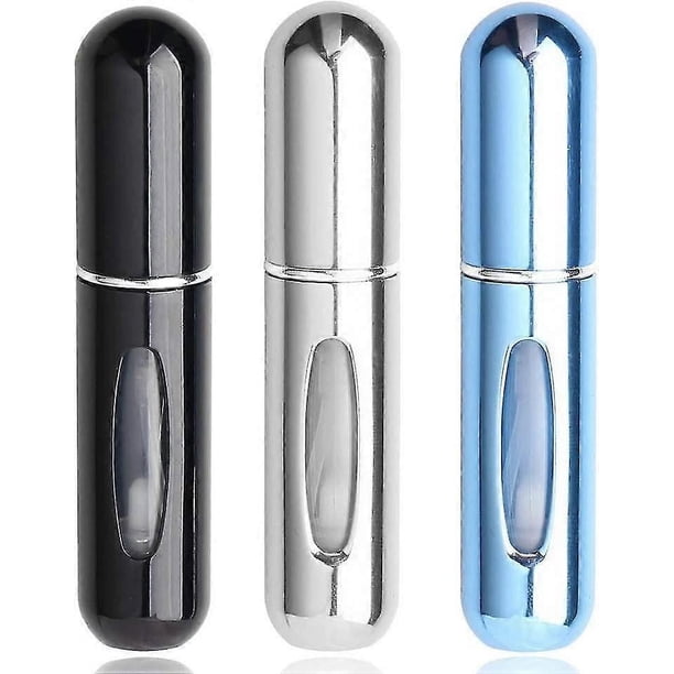 botellas de perfume de viaje con pulverizador, rellenables de 5 ml.