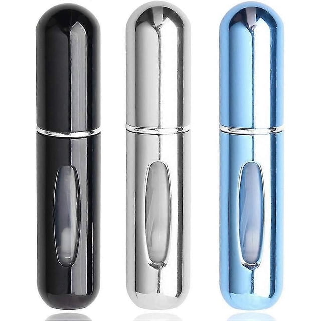 botellas de perfume de viaje con pulverizador, rellenables de 5 ml.