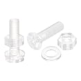 thumbnail image 1 of Unique Bargains M6 x 25mm Vis de Machine Phillips en Plastique avec Écrous et Rondelles Plates, Boulons de Machine à Tête Plate PC 20 Ensembles, 1 of 4
