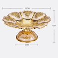 thumbnail image 3 of Maoww Gorgeous Cake Stand Serving Relief Pattern W/ Base for Candy Bar Decoration Golden, 3 of 9