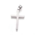 thumbnail image 2 of 304 Stainless Steel Pendants with Crystal Rhinestone Cross Stainless Steel Color 43.5x25.5x3.5mm Hole: 5x7.5mm, 2 of 2