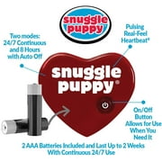 Original Snuggle Puppy Heartbeat Stuffed Toy for Dogs. Pet Anxiety Relief and Calming Aid, Comfort Toy for Behavioral Training in Biscuit