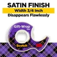 thumbnail image 2 of Scotch Gift Wrap Tape, 6 Rolls, The Go-To Tape for the Holidays, 3/4 x 650 Inches, Dispensered (615-GW), 2 of 4