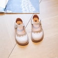 thumbnail image 4 of Gpaecead Girls Princess Mary Janes Shoes Round Toe Soft Thick Sole Non Slip Casual Flats For School And Party, Beige, 4 of 7