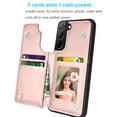 thumbnail image 2 of Tiflook Wallet Case For Samsung Galaxy S22 Plus Minimalist PU Leather Card Holder Flip Cover Rose Gold, 2 of 7