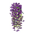 thumbnail image 3 of Planta artificial colgante decorativa hecha a mano con gotas de lágrimas robadas de primavera. Púrpura, 3 of 9