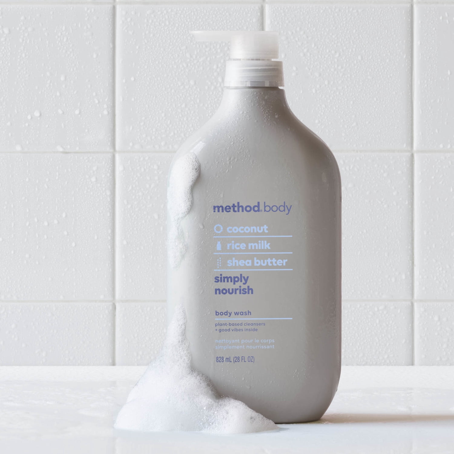 (4 pack) Method Body Wash, Simply Nourish, 28 fl oz