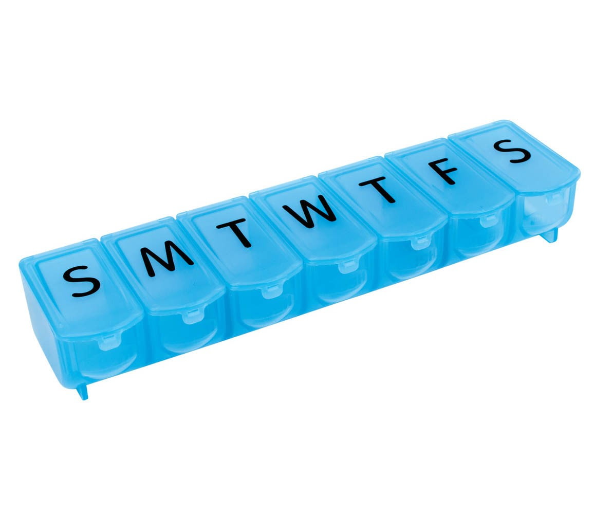 Apex 7-Day Ultra Bubble Lok Pill Organizer (Color May Vary)