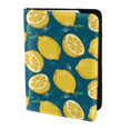 thumbnail image 2 of Pofeuu Lemon Print Travel Document Organizer Passport Holder Men Women for Family (6.5 in x 4.5 in),Wallet Holder Credit Card Clutch Bag Case, 2 of 5