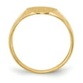 thumbnail image 2 of Solid 14k Yellow Gold 16.5x9mm Closed Back Engravable Monogram Signet Ring Band Size 9, 2 of 6
