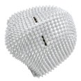 thumbnail image 1 of Studded Full Face Cover, Silver Studded Halloween Face Cover  For Cosplay, 1 of 8