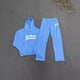 thumbnail image 5 of Traje de sudadera con capucha holgada con estampado de letras de High Street para hombres y mujeres para parejas, 5 of 5