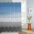 thumbnail image 4 of Shower Curtains for Bathroom, Blue Gray Waterproof Fabric Shower Curtain, Vintage Farmhouse Gradient Wooden Grain Art Decorative Bathroom Curtain for Bathtub, 72"x72", No Hooks Included, 4 of 9