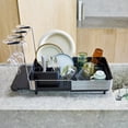 thumbnail image 2 of Joseph Joseph Extend Steel Plus Expandable Dish Rack with Wine Glass Holder, 2 of 9
