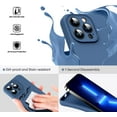 thumbnail image 3 of Liquid Silicone Case for iPhone 13 Pro Max, [Camera Protection] [Anti Fingerprint] [Wireless Charging] 4 Layer Phone Case Protective Cover, Built-in Microfiber Case Cover, 6.7", Blue, 3 of 14