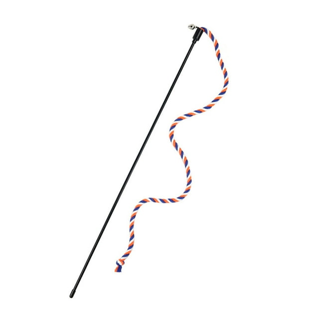 Interactive Cat Wand String, Cat Teaser Toy with Cute Shape and Vivid Color, Cat Kitten Exercise Cat Stick Toy 00A