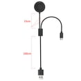thumbnail image 4 of Cable de carga jixopn 2 en 1 USB C PD de repuesto, base de carga portátil de 5 V y 1 A, cable trenzado para Garmin Fenix 7/7S/7X/6/5/5X/Venu 2/Swim 2, 4 of 8