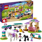 LEGO Friends Horse Training and Trailer 41441 Building Kit Friends Stephanie and Emma and 2 Animals; New 2021 (148 Pieces)