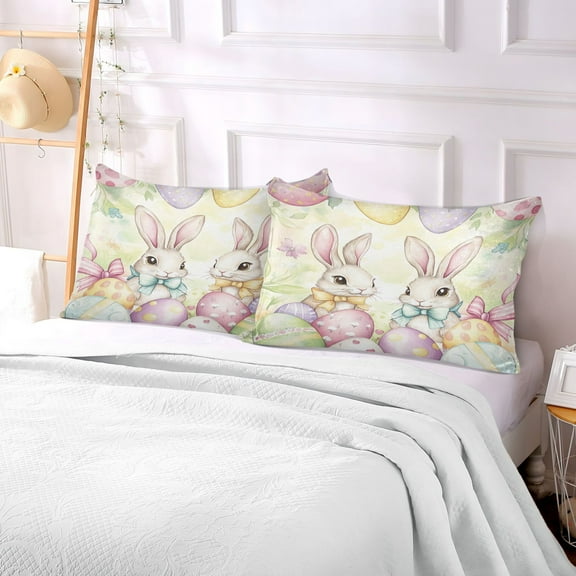 Pillow Case Plush Pillow Bunny Bliss Case standard size/King size/Queen size Bed Pillow Pillowcases