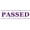 Purple, variant on Printtoo Passed Self Inking Rubber Stamp Pre-Inked Office Stamp- Home Office Business Stationery, 47 x 20 mm Black