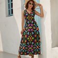 thumbnail image 5 of Cool Mexican Wrestlers Getting Ready to Fight And Have Fun Dress Fashion Boho Beach Long Dresses Female Party Printed Maxi Dress, 5 of 9