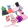 thumbnail image 4 of Bewildely Color al azar corto hermosa muñeca niñas ropa vestido Casual encantador juguete faldas accesorio para niños Muñecas y casas de muñecas, 4 of 6