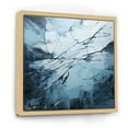 thumbnail image 2 of Designart "Blue And Black Glacier In Minimalism" Glacier Floater Framed Wall Art Living Room, 2 of 5