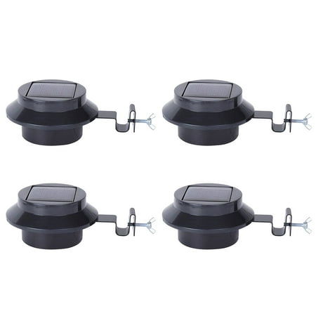 

4pcs Solar Fence Lamp Eaves Light Useful Garden Lights Practical LED Lighting Tool for Outdoor Outside