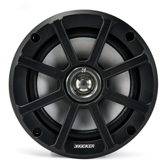 Kicker PS 6.5" 2-Ohm Powersports Coaxial Speakers, 60 Watts Peak Audio Power Capacity