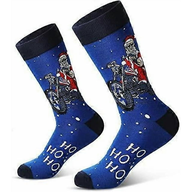 SATINIOR Men Holiday Socks Colorful Unisex Xmas Socks Stylish Patterned Sock Men Festive Present Socks
