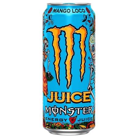 Monster Energy Juice Monster Mango Loco, Energy + Juice, Energy Drink, 16 Ounce (Pack of 15)
