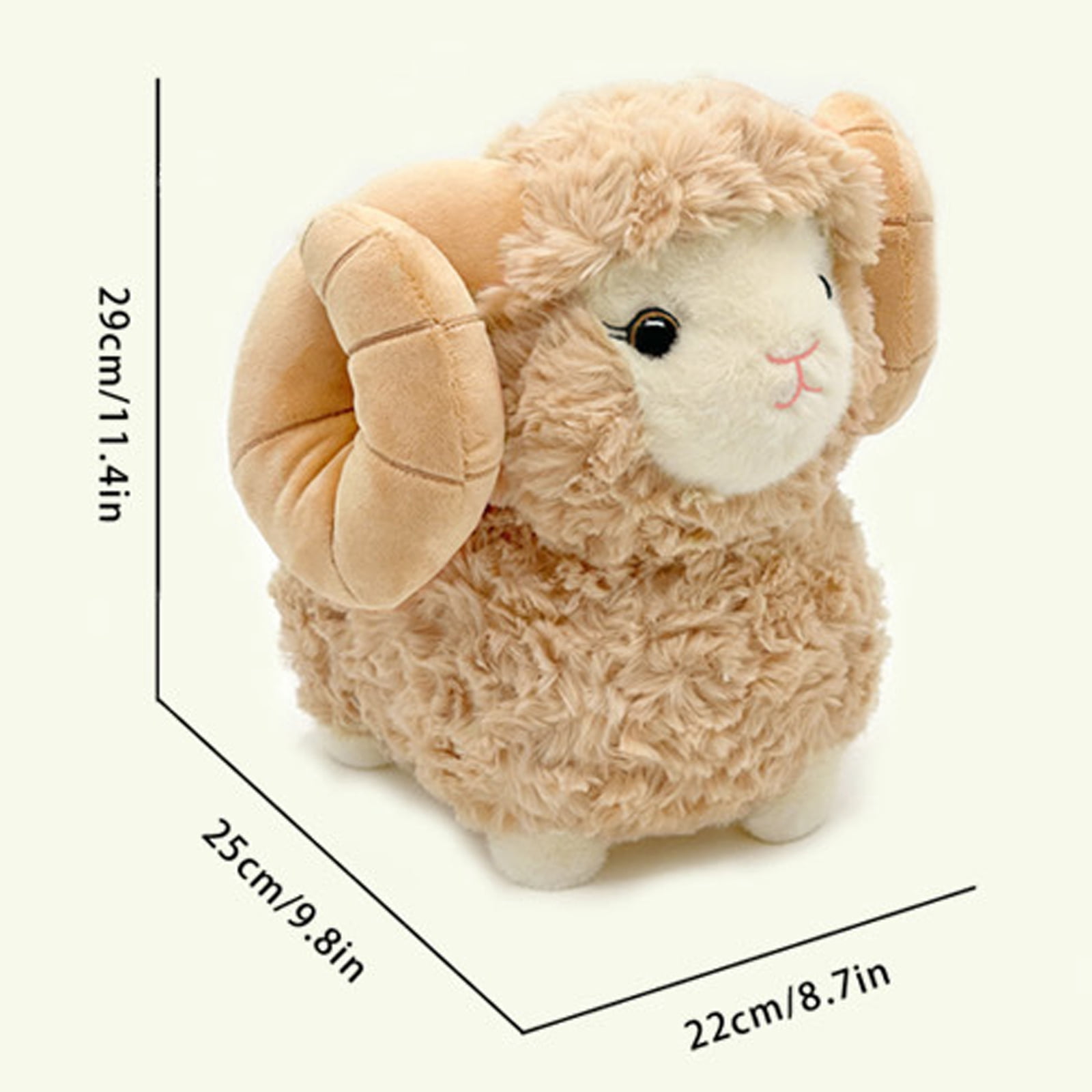 12 in Gray Sheep Stuffed Animal, Student Patting Plush Toys, Student Decorations for Student Shower, Weighted Stuffed Animal, Microwavable Stuffed Animal, Nursery Display, 1 Pc