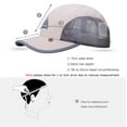 thumbnail image 3 of AONIJIE Dual Purpose Removable Foldable Sun Cap with Neck Flap, Sun Protection Breathable Mesh Shawl Cap(A#Blue), 3 of 6