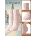 thumbnail image 2 of 5Pairs Warm & Cozy Gifts for Women, Fluffy Fuzzy Sock, Plush Sleeping Slipper Socks - Soft Warm Fabric, 2 of 5