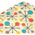 thumbnail image 5 of Shower Curtain Mid Century Fifties Modern Atomic Retro Colors Luxurious Graphic Print Polyester Fabric Bathroom Decor Sets with Hooks 72 X 72 Inches, 5 of 6