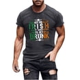 thumbnail image 2 of DDAPJ pyju St. Patrick's Day T-shirts for Men Irish Letter Graphic Tees Lucky Blessed T-shirt Summer Casual Slim Fit Round Neck Tee Tops Flash Deals Today Z-Dark Gray XL, 2 of 5