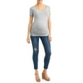 thumbnail image 2 of Times Two Maternity Ruched Sides T-shirt, 2 of 6