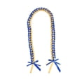 thumbnail image 3 of Collar trenzado doble hecho a mano con lei de graduación de 120 cm, regalo de recuerdo de fiesta, clase de Azul dorado, 3 of 9