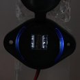 thumbnail image 4 of M Buder Cargador USB Dual 3.1A Adaptador de Toma de Corriente para Coche Motocicleta ATV UTV Barco Camper Caravana con Luz LED Azul (10.0 cm / 3.9 inches), 4 of 9