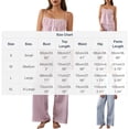 thumbnail image 6 of BLCHUNen Womens 2 Piece Outfits Striped Matching Sets Square Neck Camisole Tops Wide Leg Pants Summer Vacation Outfits, 6 of 6