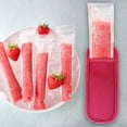 thumbnail image 6 of Trianu 24Pcs Reusable Popsicle Holders Popsicle Bags Freezer Ice Pop Sleeves Anti freezing Ice Pop Holders, 8 Colors, 6 of 9